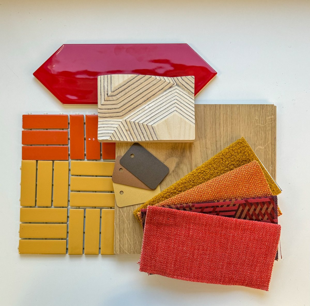 Happy Materials Monday! Nothing says summertime more than the warmth of the sun. Please enjoy this warm color palette as we look forward to summer's welcome! 

#materialmonday #architecture #design #hastingschivetta #summervibes