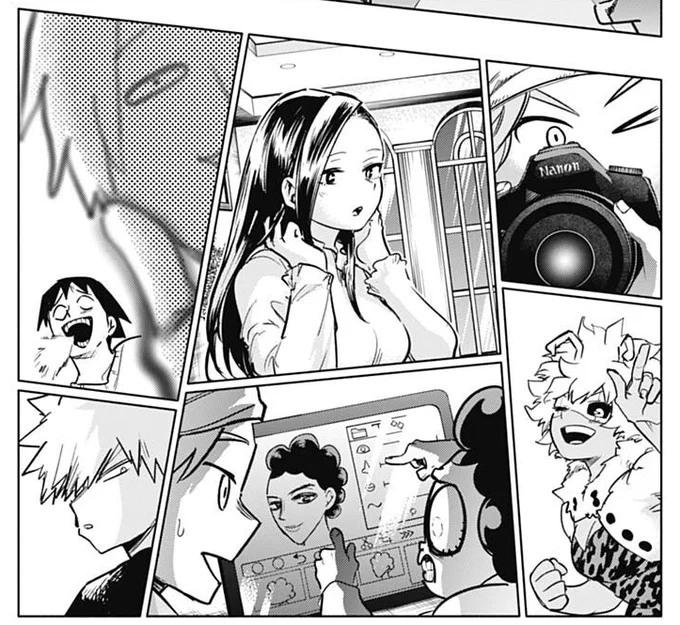 The only Bakugo crumbs this month. The chapter was mostly about Deku and a pro-hero photographer. 