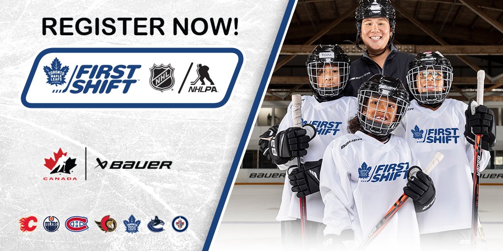 brantfordminor's tweet photo. Toronto Maple Leafs First Shift registration is now open! This introductory program is for children aged 6-10 that are new to hockey. They receive 6 on-ice sessions and full Bauer equipment for only $299. To register for BMHA's program, visit https://t.co/IML9yZUDoo https://t.co/lDmdOKEkrT