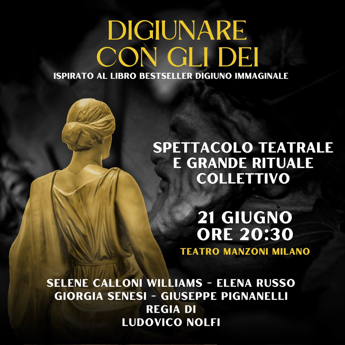 📝Su "Riflettori su.. di <a href="/Silvia_Arosio/">silvia arosio</a>" si parla del mio nuovo spettacolo teatrale “Digiunare con gli dei”, ispirato al mio ultimo libro “Digiuno Immaginale” edito da <a href="/edizpiemme/">Edizioni Piemme</a>, in una straordinaria prima assoluta al <a href="/TeatroManzoni/">Teatro Manzoni</a>  di Milano il 21 Giugno 2024.