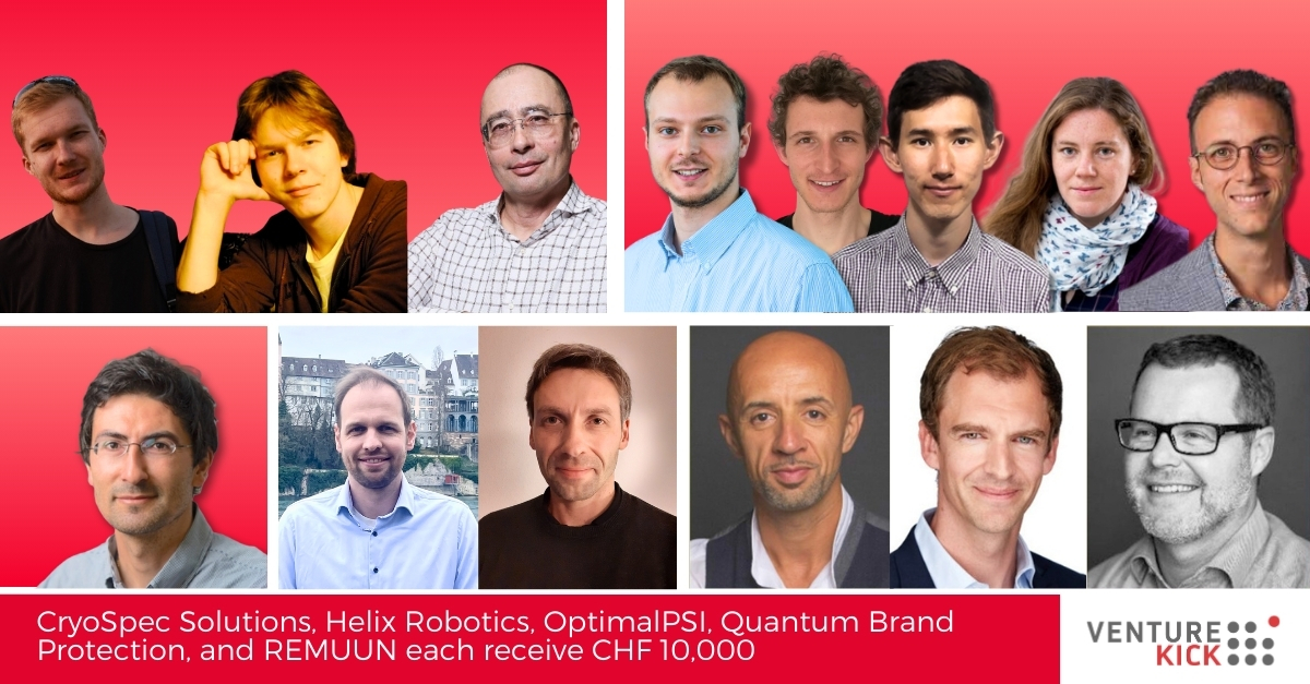 venturekick's tweet photo. Accelerating innovation in biomolecular analysis, robotics, spinal fusion implants, brand protection, and monoclonal antibody development: CryoSpec Solutions, Helix Robotics, OptimalPSI, Quantum Brand Protection, and REMUUN get selected for #VentureKick:
https://t.co/N4XpB0epTt https://t.co/Y4y9lJ6LNb