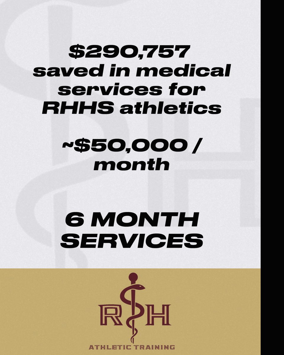 ✨The Value of the AT✨Having ATs in schools not only lowers injury rates, but families spend less money and time on unnecessary doctor’s visits. The school district also has a reduced risk of litigation. These numbers tell the story of how many lives an AT reaches daily.