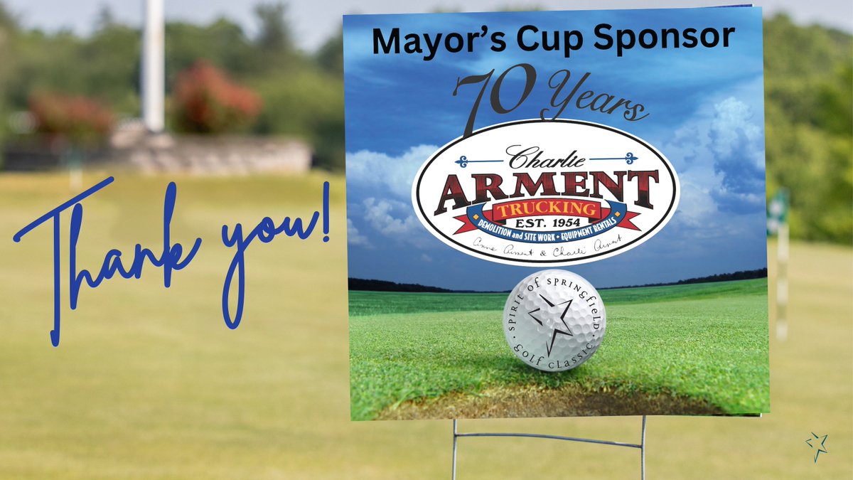 SpiritofSpfld's tweet photo. Thank you Charlie Arment Trucking for sponsor this year's Mayor's Cup at the ๐ฆ๐ฝ๐ถ๐ฟ๐ถ๐ ๐ผ๐ณ ๐ฆ๐ฝ๐ฟ๐ถ๐ป๐ด๐ณ๐ถ๐ฒ๐น๐ฑ ๐๐ผ๐น๐ณ ๐๐น๐ฎ๐๐๐ถ๐ฐ!
See you Friday, June 7th at Franconia Golf Course!
#SpiritofSpringfieldGolfClassic
#MayorsCup
#CharlieArmentTrucking https://t.co/3X2JiQURqr