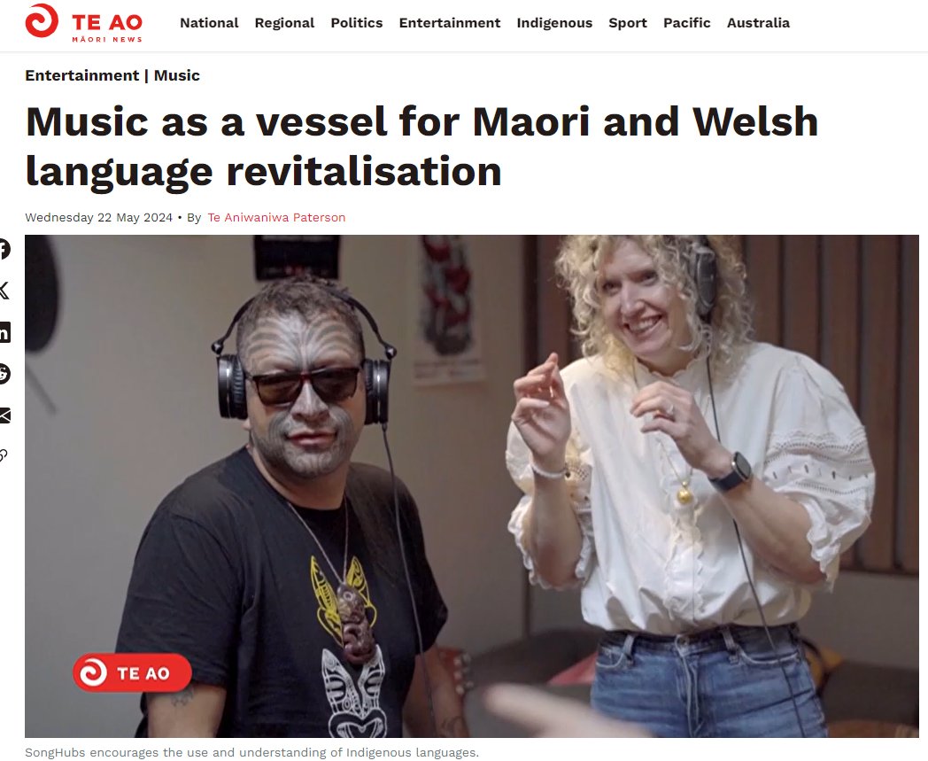 BCouncil_Wales's tweet photo. Check out the recent #SongHubs project, with cultures from opposite sides of the globe uniting to revitalise languages via collaborative songwriting.

Bilingual music was created to advance the understanding &amp; usage of both te reo Māori &amp; Cymraeg 🌏🎶💞
https://t.co/odJz9rknwc https://t.co/5i7MkbxS1M
