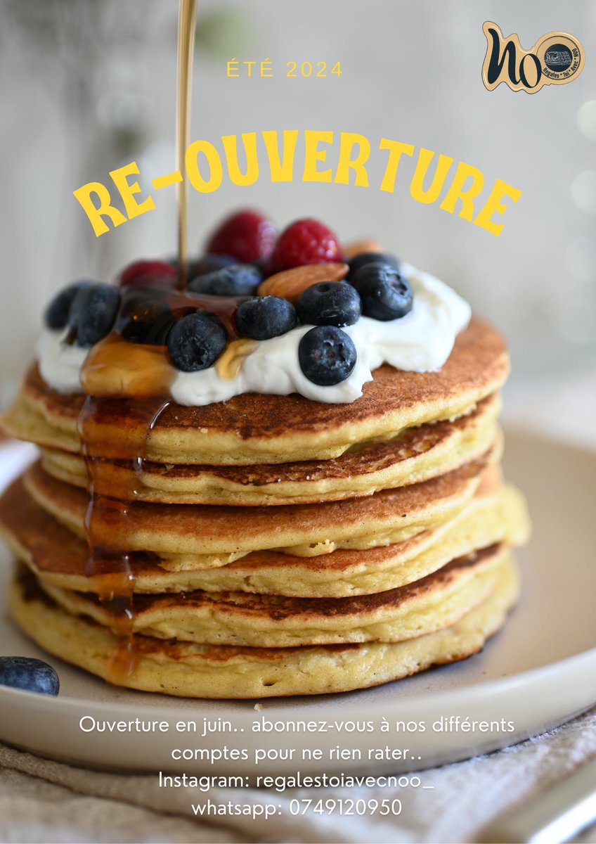 AvecNoo's tweet image. La maison re-ouvre ses portes en juin.. 
Nous avons rencontrer des difficultés depuis la création, mais Dieu étant infiniment bon nous arrivons toujours à nous en sortir.
Ces vacances nous serons avec vous 🥳
Un menu spécial vacance a été mis en place pour vous.
À très bientôt 👋🏾