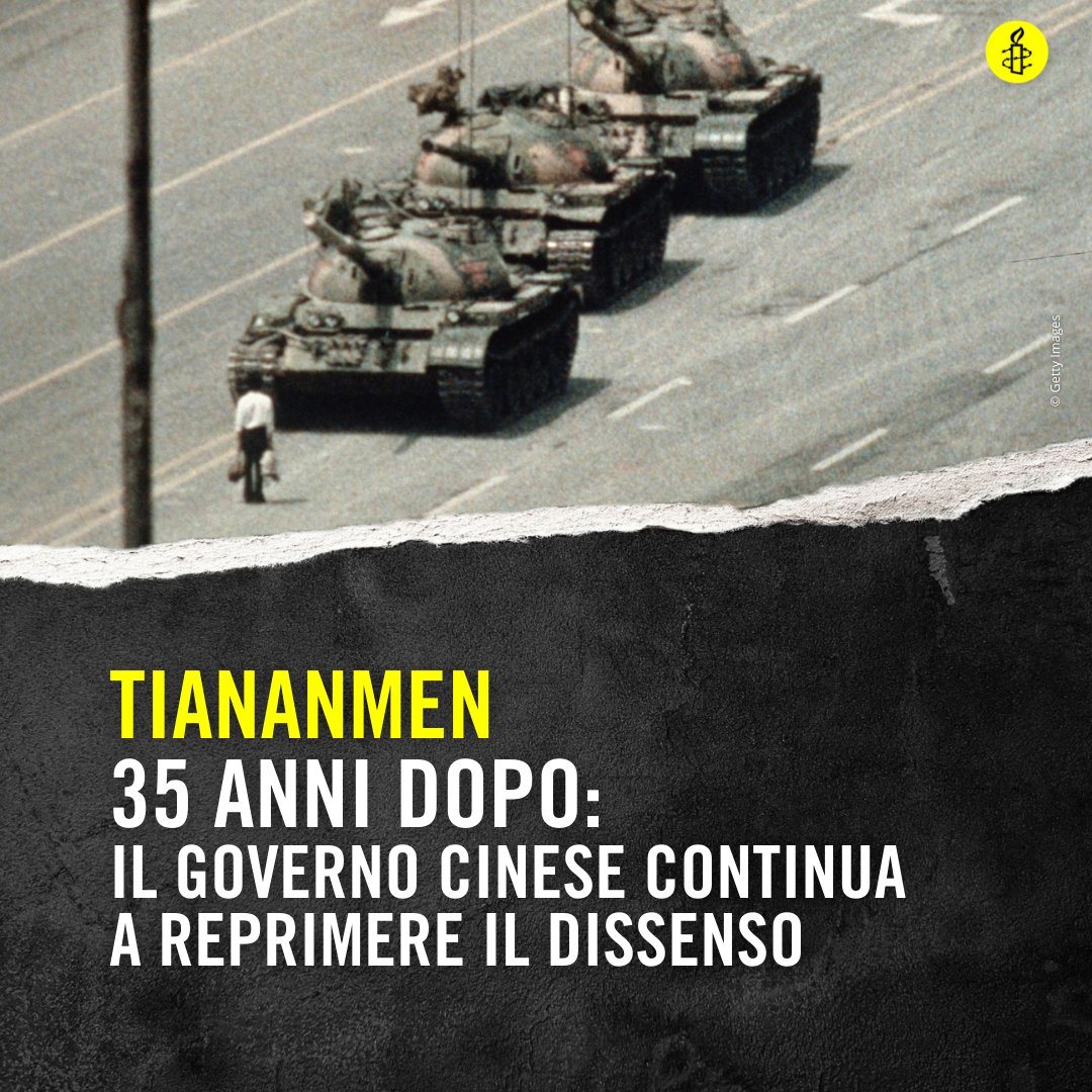 Sono passati 35 anni da piazza #Tiananmen e oggi il dissenso in Cina viene represso anche oltre i confini nazionali. Leggi il report sulla repressione transnazionale: bit.ly/3WDluqw