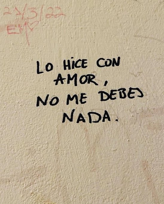 no me debes nada