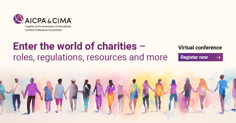 CIMA_News's tweet photo. Secure your place at our charity accounting virtual conference on Tuesday, 18 June, 09:00-17:30 BST! And if you can’t join live on the day, still register to receive links to the recordings of the day's presentations.

Book now at https://t.co/StUSsvyeXw https://t.co/Jqb1Iu3ppx