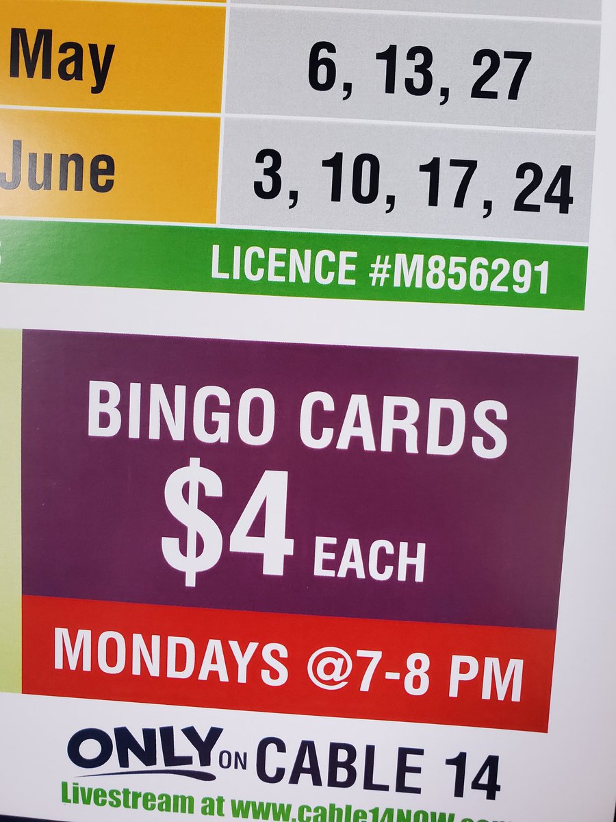 KiwanisEast's tweet image. Only 4 more chances to win playing #KiwanisTVBingo this season! Tell one, tell all to jump on @cable14  tonight at 7! #wincash #supportyourcommunity