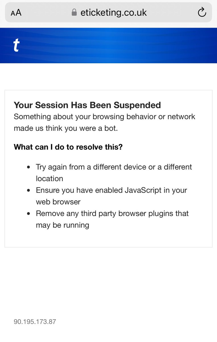 R1CHBTweets's tweet photo. @Arsenal Trying to renew my membership and keep getting this error. Tried it on my phone and 2 different search engines. Can you help? https://t.co/C9qkd9kehM