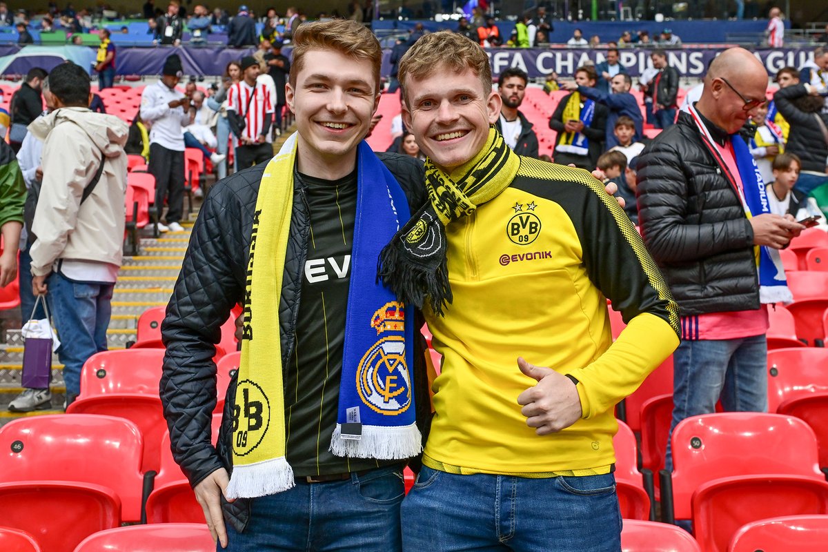 A fan gallery from the 2024 UEFA Champions League final.

Photography by Gonzales Photo photographer Tommaso Fimiano.

#UCL #UCLfinal #Madridista #BVB #BVB09 #REALMADRID #BVBRM #BorussiaDortmund
