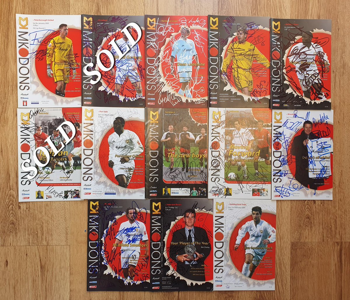 A small update on the #MKDons autographed programmes.

£6 each or 2 for £10 👇👇