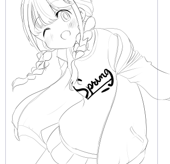 ことね描き途中 