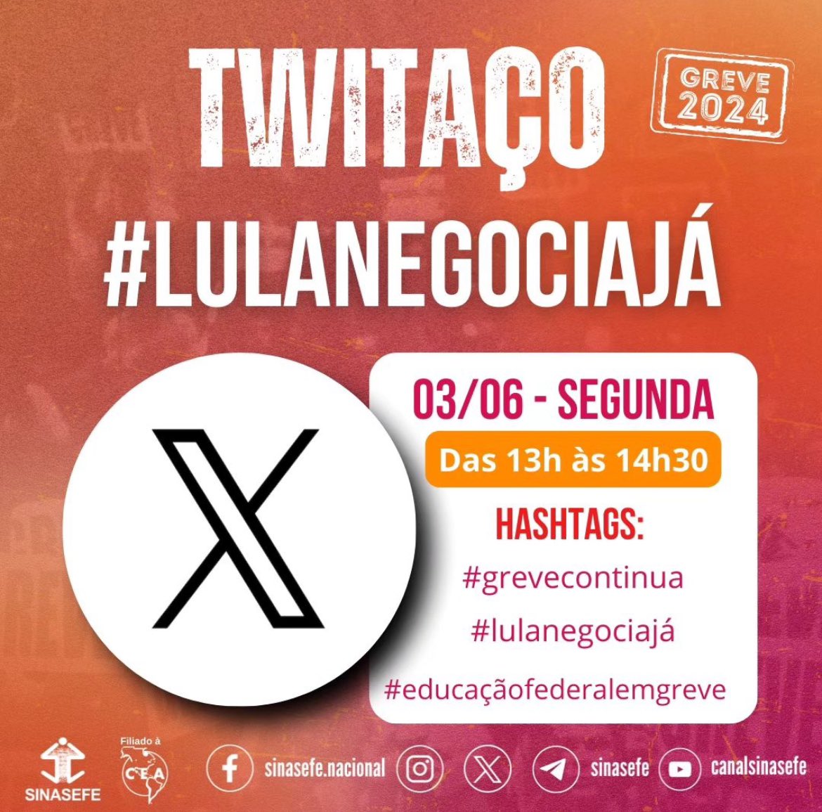 cacapinho's tweet photo. Você sabia que a educação federal está em greve? 
Não recebemos aumento nem de reposição da inflação em 2024.
Isso mesmo! 0% de aumento!
Cadê a educação como prioridade?

#lulanegociajá
#grevecontinua https://t.co/BKH9ytednu