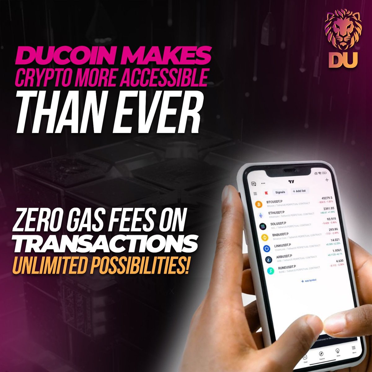 Unlock the future of crypto with Ducoin: Zero gas fees, unlimited possibilities.

 #CryptoRevolution #Blockchain #ZeroGasFees #Ducoin #FutureFinance