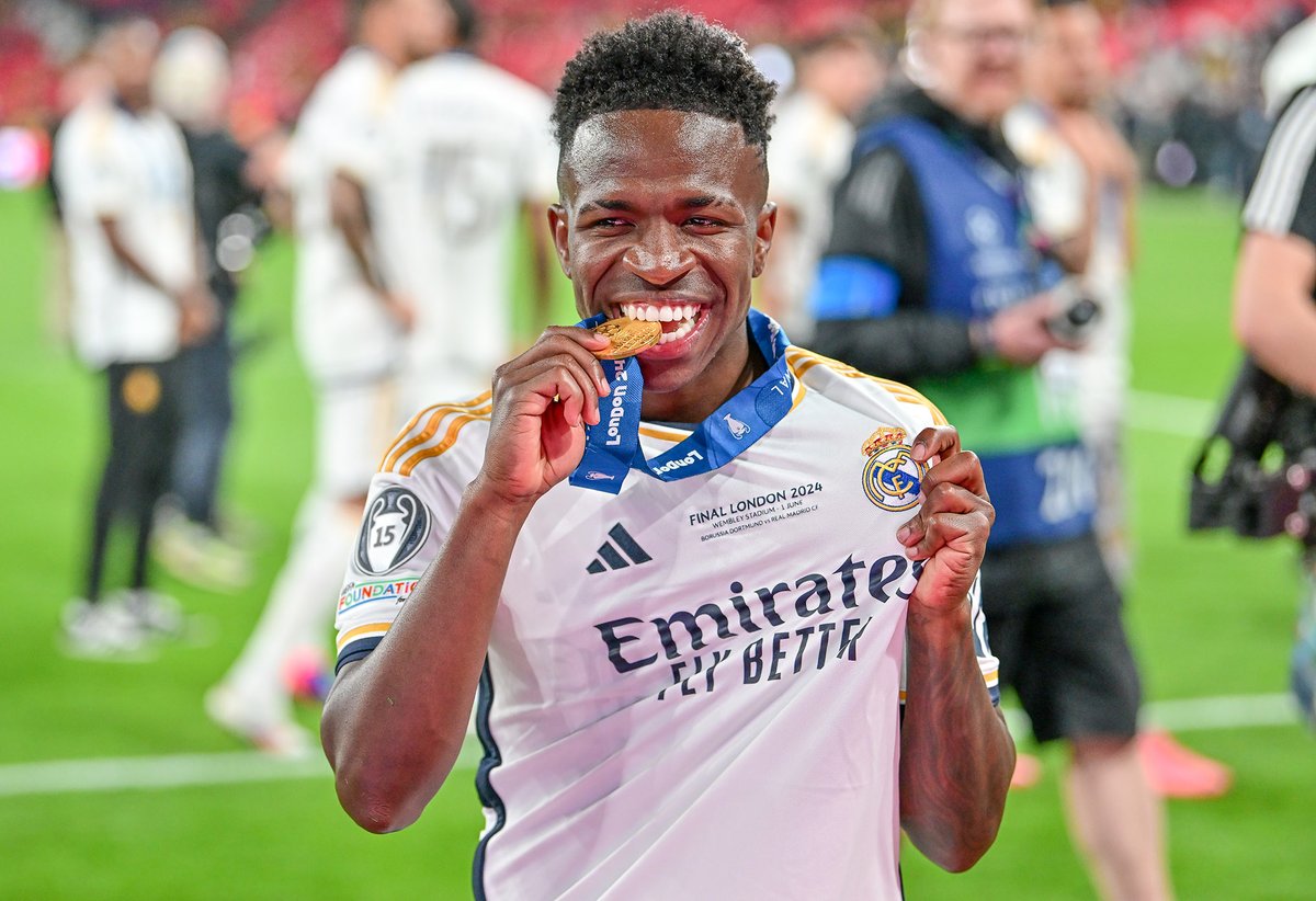To the lovers and haters we here give you a Vini Jr. gallery from the 2024 UEFA Champions League final.

Photography by Gonzales Photo photographer Tommaso Fimiano.

#RMPlay #CHAMP15NS | #UCL #UCLfinal #Madridista #ViniciusJunior