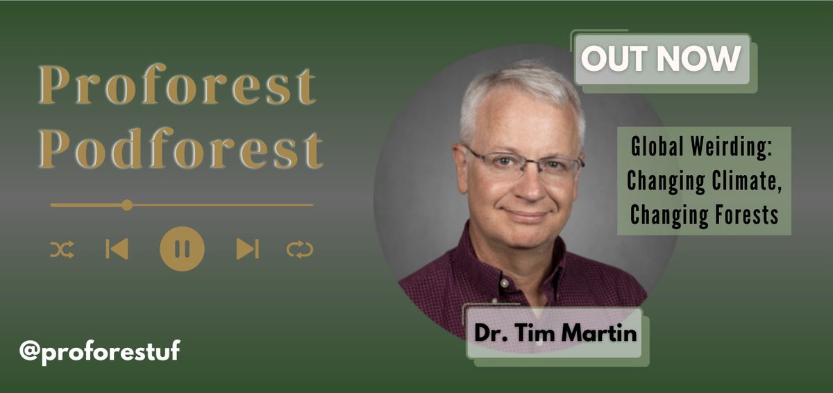 Grab your headphones! 🎧 Tune in to the newest episode of the #ProforestPodforest featuring Dr. Tim Martin @treephys #beproforest 🌳🌴🌲