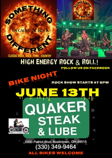 QSLAustintown's tweet photo. Our live entertainment continues next Thursday! June 13th with Something Different! The show starts at 6pm! (weather permitting) https://t.co/UqR1OhoLOu