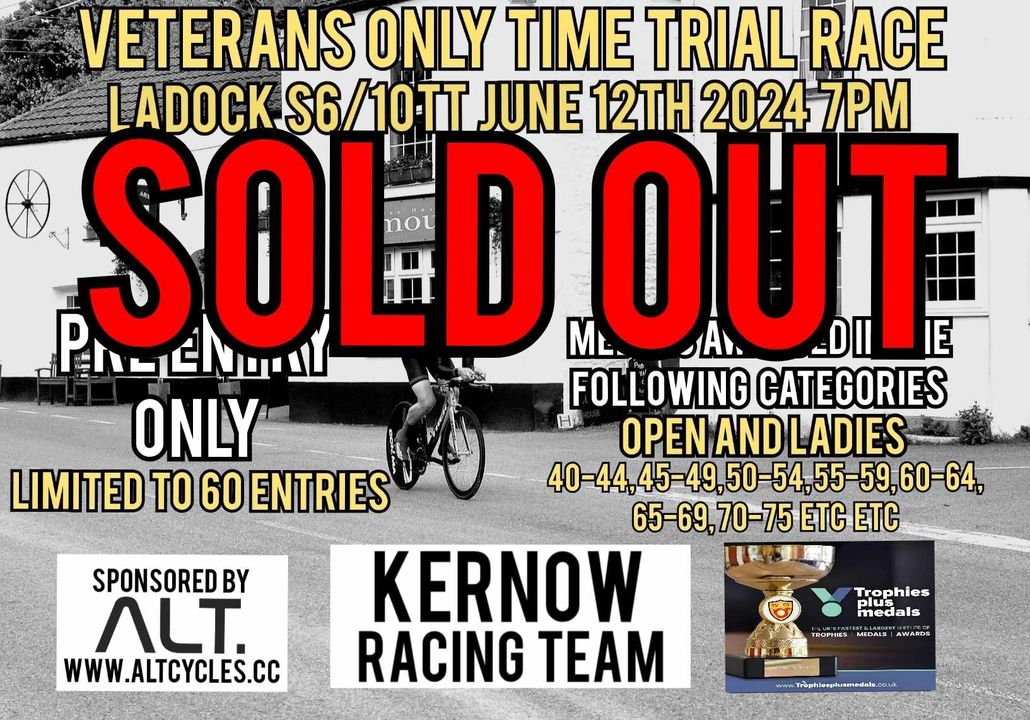 VeloUK's tweet photo. EVENTS A club TT selling out! Who would have thought it! -- Kernow Racing Teams Vets only Time Trial on the 12th June has sold out ๐๐ฅ๐พ๐ดโโ๏ธ.
#startlists #racenotes https://t.co/dr1V2zRZ3H