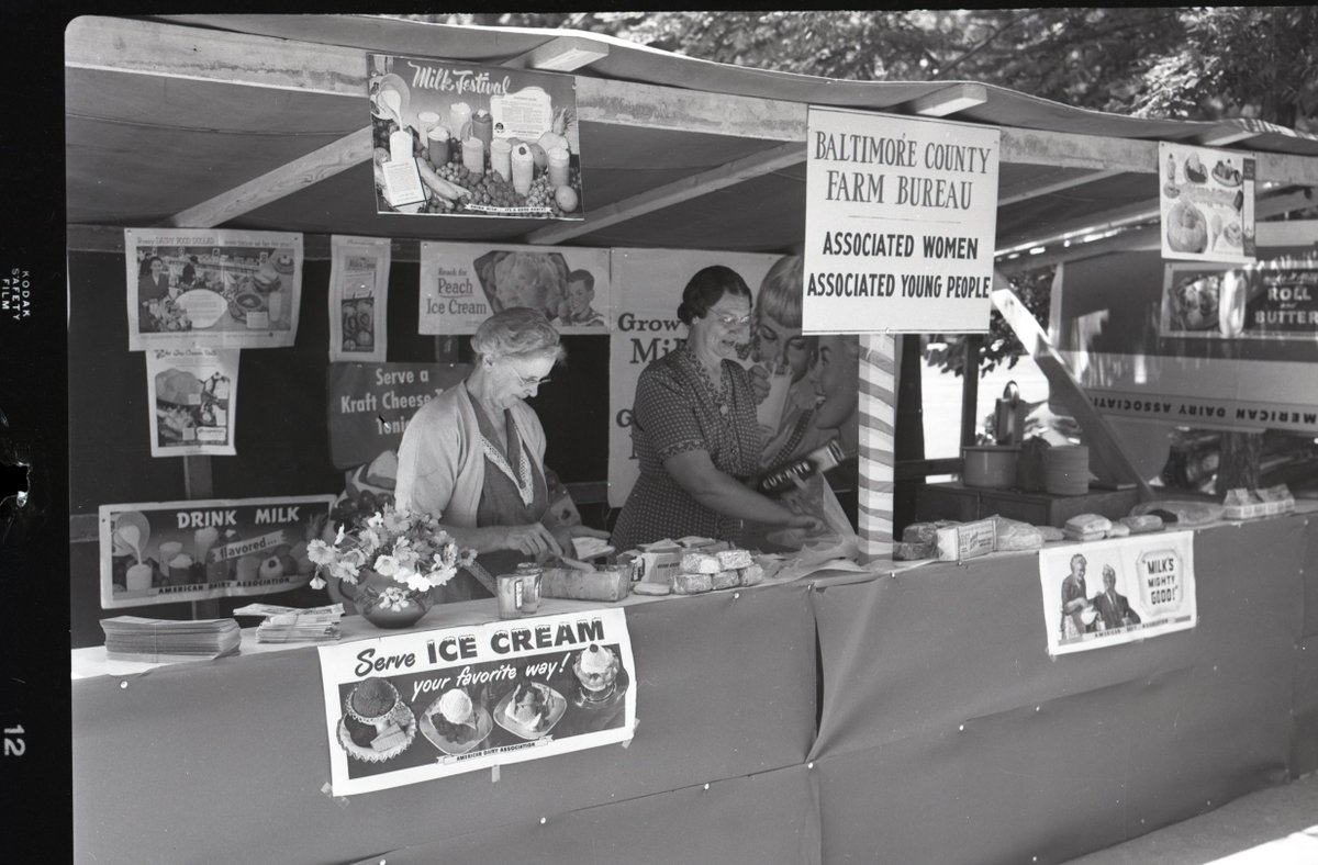 It's June, and at Maryland Farm Bureau we've been celebrating our state's dairy farmers during #NationalDairyMonth for the better part of a century! 🥛 📁 From the MDFB Archives, circa 1956-57: