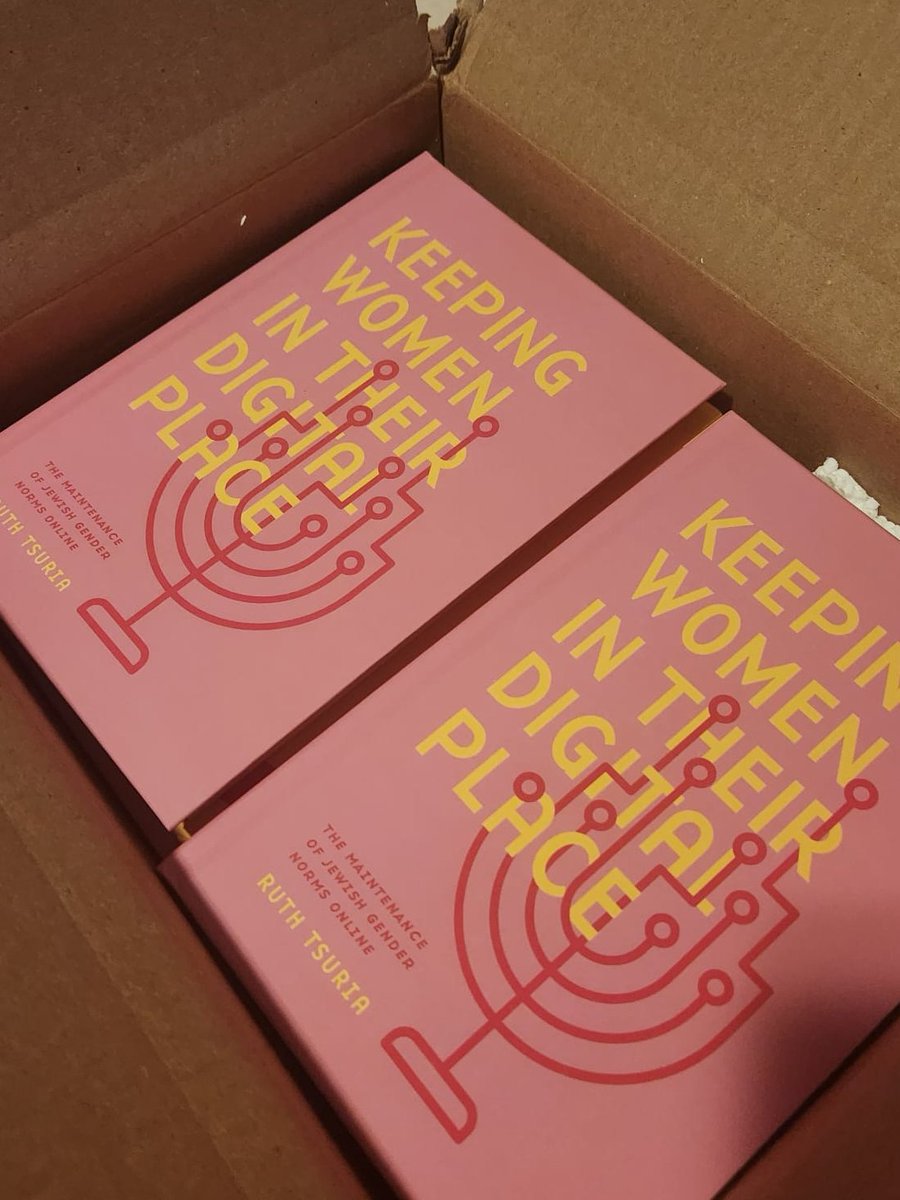 realDrRuth's tweet photo. MY BOOK IS OUT!!

Keeping Women in Their Digital Place: The Maintenance of Jewish Gender Norms Online (https://t.co/HCbniWn1tb) https://t.co/HPOjq2GBWd