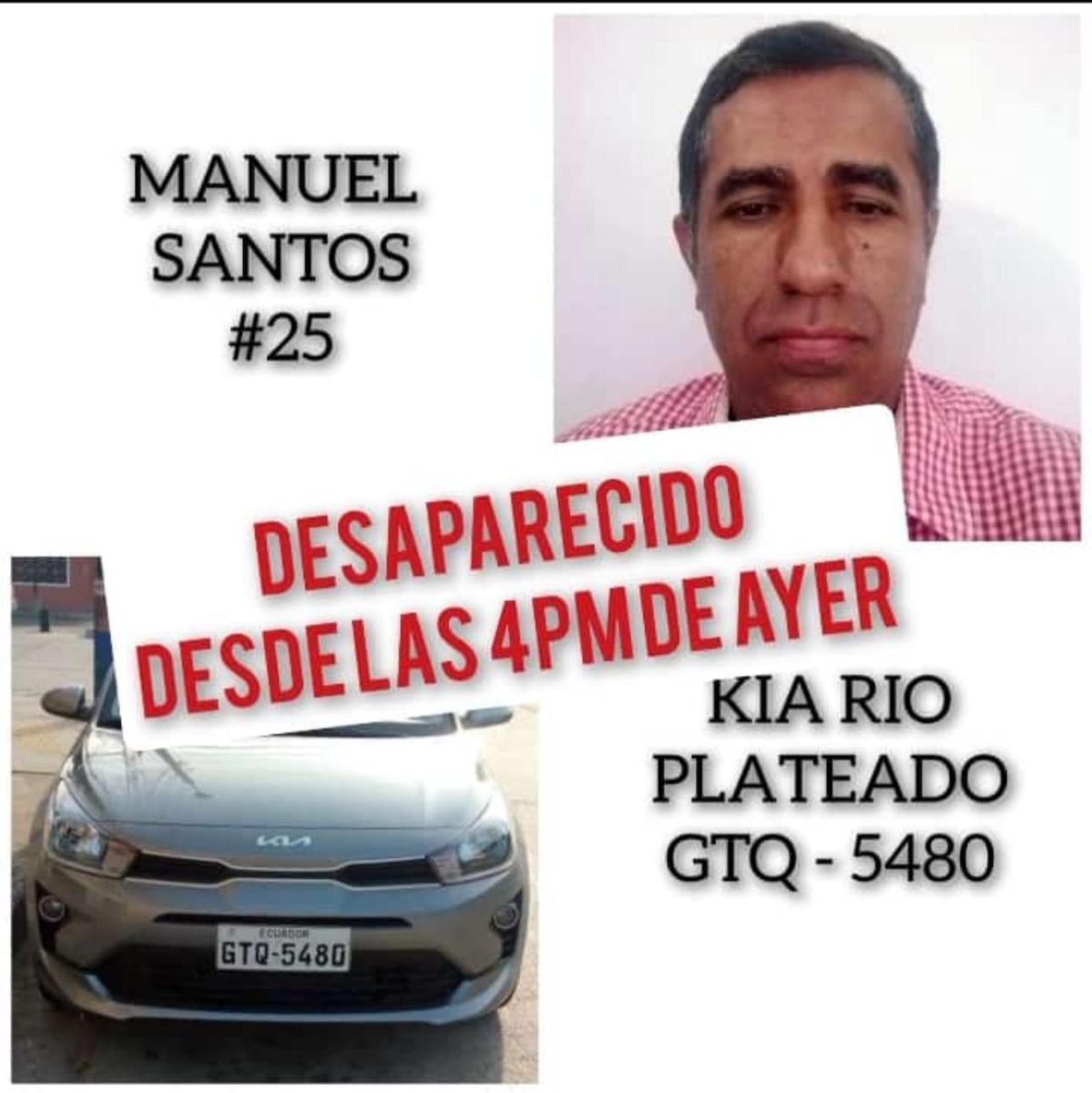 EmergenciasEc's tweet photo. #DesaparecidosEcuador
Ayuden a compartir por favor, gracias https://t.co/EHHDdaIFuv