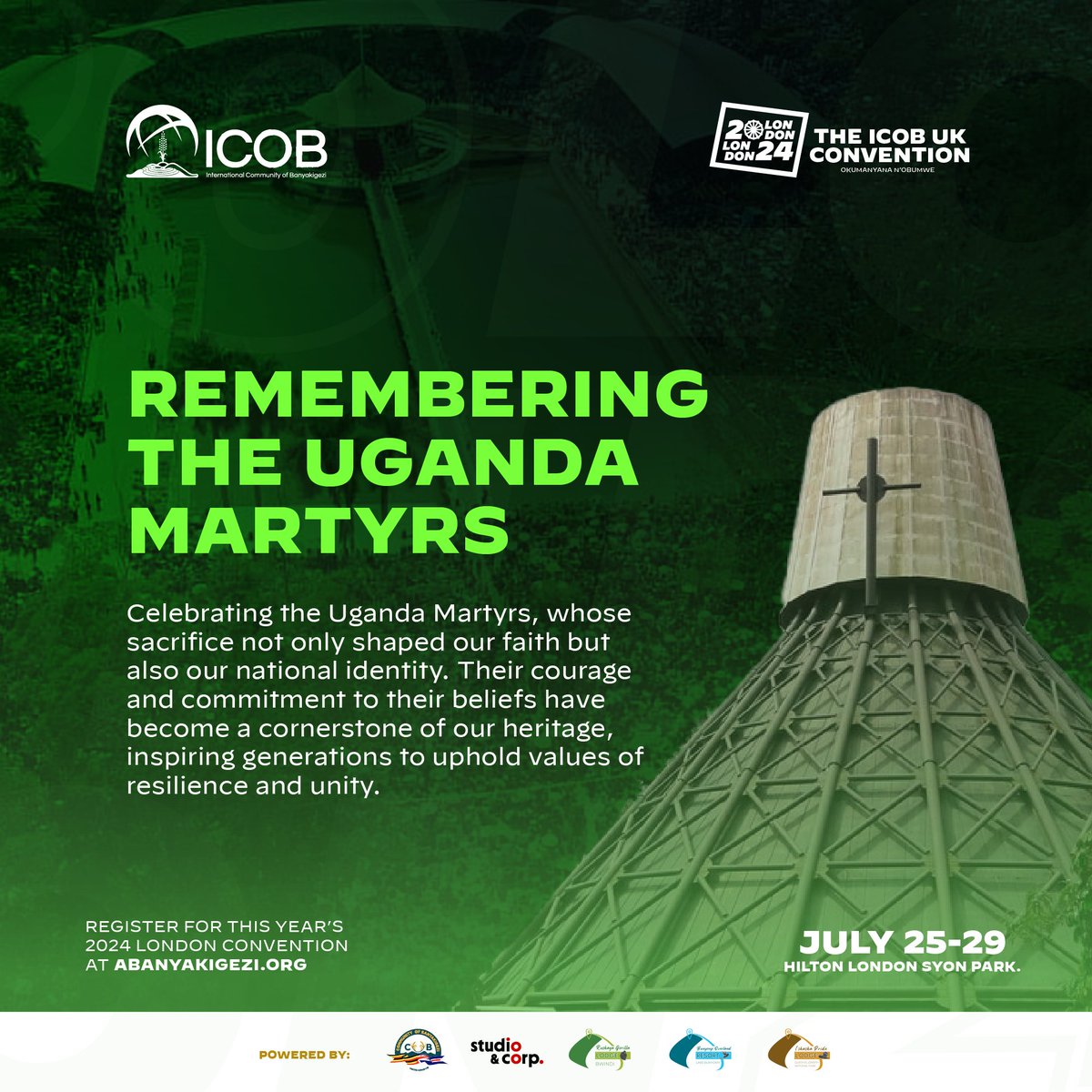 ICOB_UKofficial's tweet photo. On this Uganda Martyrs Day, we honor the bravery and unwavering faith of the Uganda Martyrs, who stood strong in their beliefs even in the face of death. 

Their sacrifice remains an inspiring testament to courage and conviction.  

#UgandaMartyrsDay #Faith #Courage #Legacy https://t.co/V4B1nlkRF6