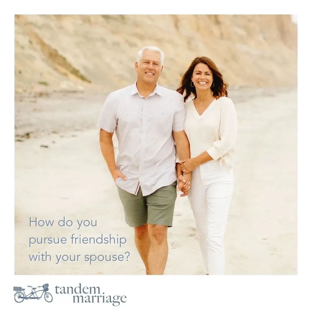 How do you pursue friendship with your spouse? For us, we are intentional to spend time connecting, to laugh together often, and to dream about our future together. How about you? Are intentional to connect? TandemMarriage.com/post/vulnerable #TeamUs #MarriageGodsWay #MarriageGoals