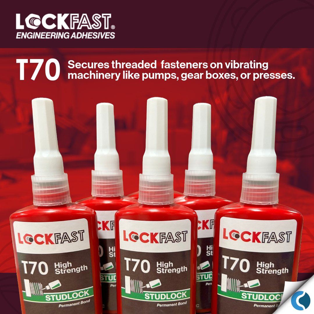 cyanotecltd's tweet image. Introducing Lockfast® T70: a reliable threadlocker for mechanical assemblies. This high-strength product secures bolts, nuts, and studs to prevent loosening from vibration. 

bit.ly/3x4CStN

#Threadlocker #LockfastT70 #MechanicalAssembly #EngineeringAdhesives