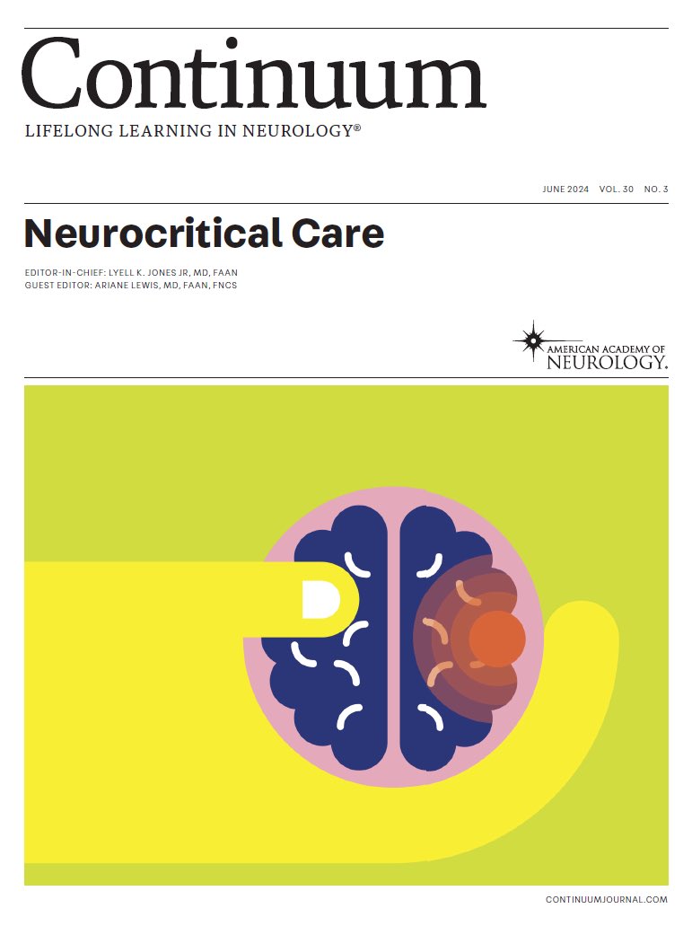 Continuum Neurocritical Care is here!

Dr. Ariane Lewis recruited an amazing group of experts for this issue. Everything you need to know to manage neurologic emergencies:

🧠ICH and SAH
🧠Status epilepticus
🧠Neuromuscular crises
🧠Neuroprognostication

journals.lww.com/continuum/page…