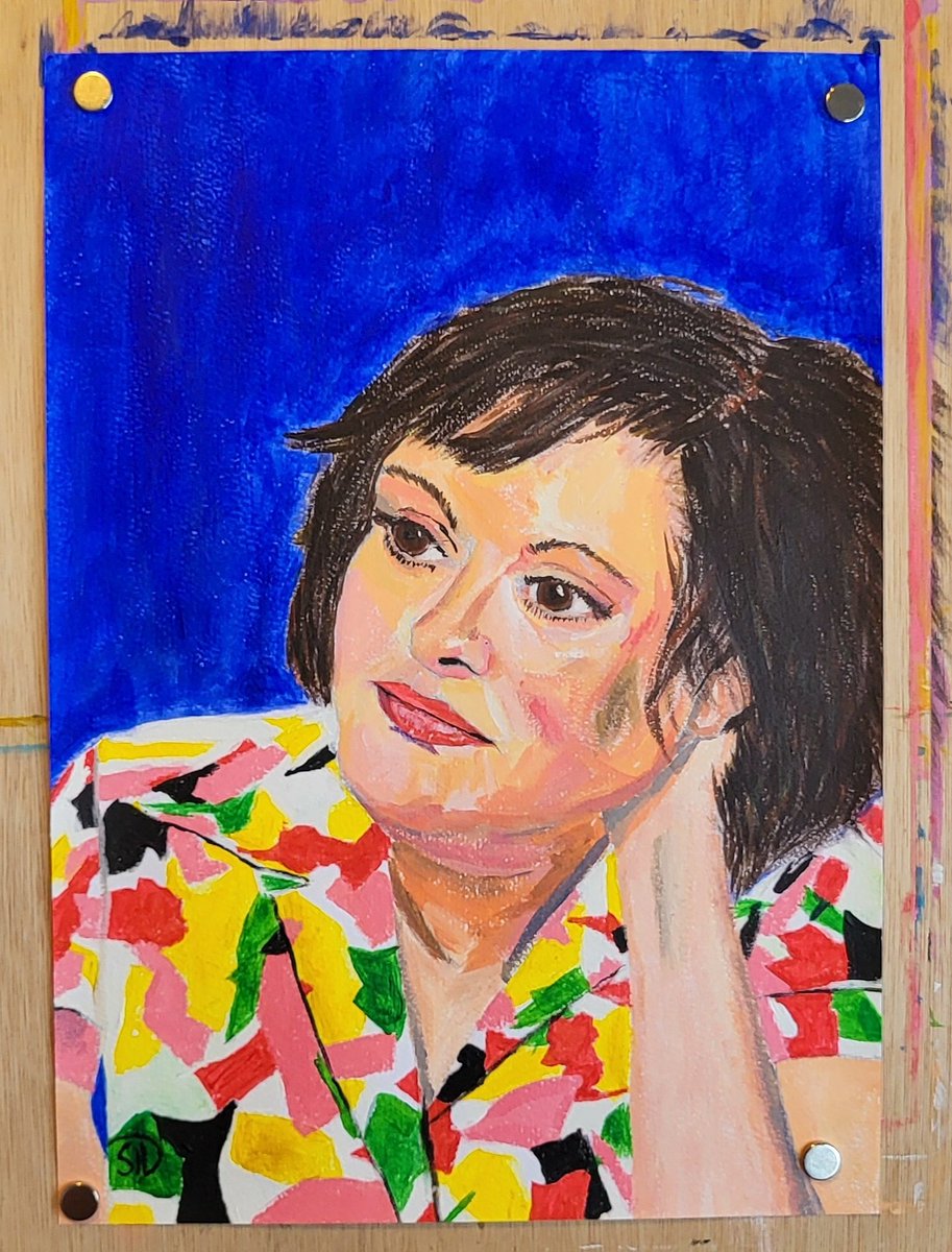 SiDeaves's tweet photo. @EdGambleComedy Then came @JosieLong which was the most difficult portrait to date. https://t.co/0eMdU33NTE