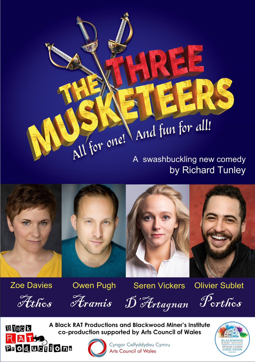 Looking forward to writing directing @BlackRATProds &amp; <a href="/BlackwoodMiners/">Blackwood Miners' Institute</a> next production. Touring this autumn.

Making theatre for Wales.
Terrific cast 😍

Supported by <a href="/Arts_Wales_/">Cyngor Celfyddydau Cymru | Arts Council of Wales</a>