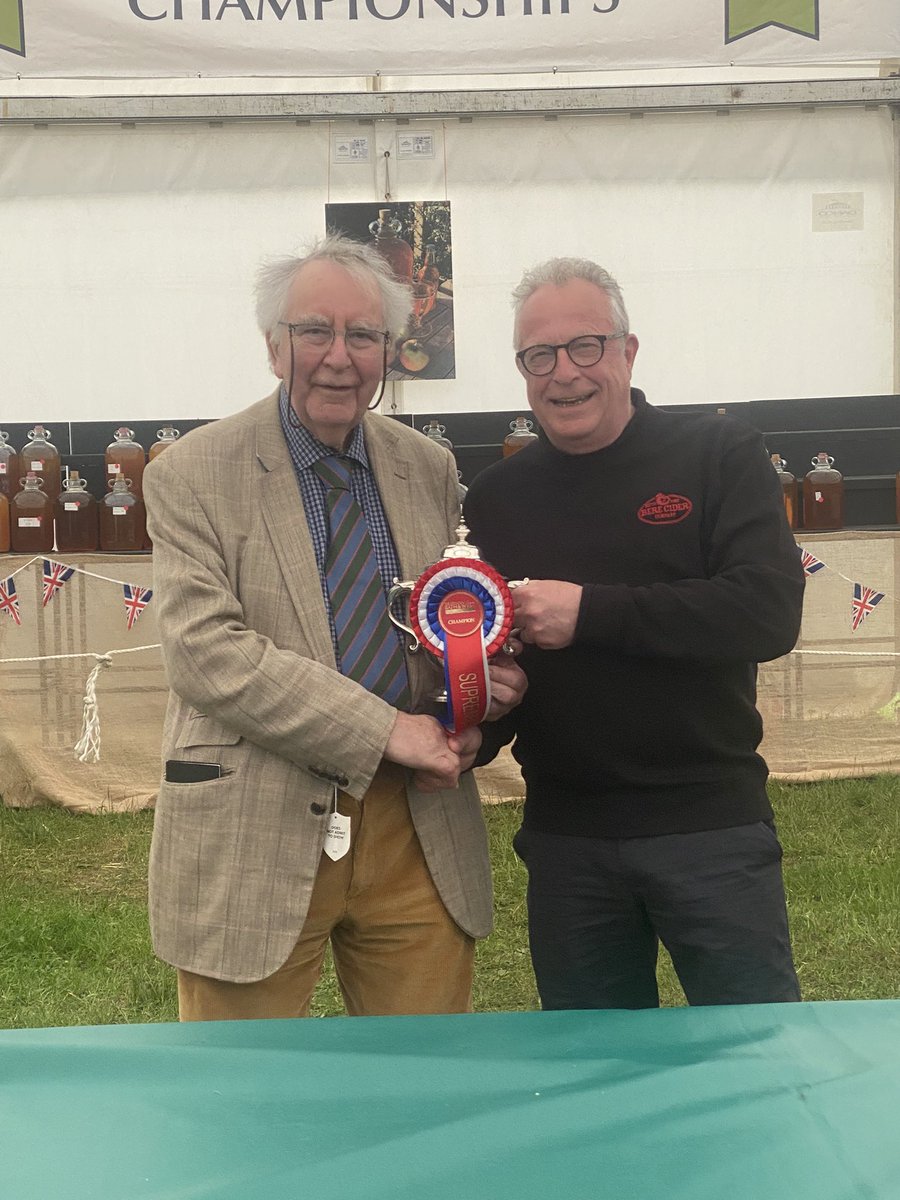 BereCiderCo's tweet photo. WE ARE DELIGHTED TO ANNOUNCE THAT OUR CIDER WAS CROWNED SUPREME CHAMPION AT THE RECENT BRITISH CIDER COMPETITION AT THE ROYAL BATH AND WEST SHOW. OUR THANKS GO OUT TO ALL THE TEAM HERE THAT HELPED US WITH THIS AMAZING ACHIEVEMENT. #royalbathandwestshow #cider 
 #yarlingtonmill https://t.co/IkNjK3R9hy