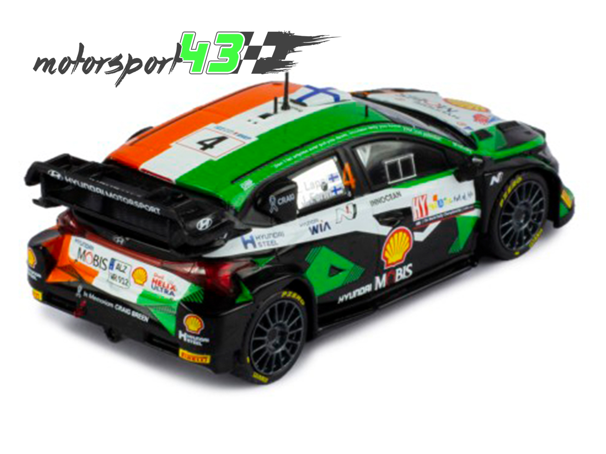 Ultima unidad disponible!!!

IXO RAM901 Hyundai i20 Rally1 Rally Croacia 2023 #4 Lappi/Ferm --- 39,95€

#motorsport43 #miniaturasdecompeticion #escala43 #escala143 #scale43 #ixo #ixomodels #ixo43 #ixo143 #CraigBreen #Breen #rally #WRC #lappi #RallyCroatia #rallycroacia