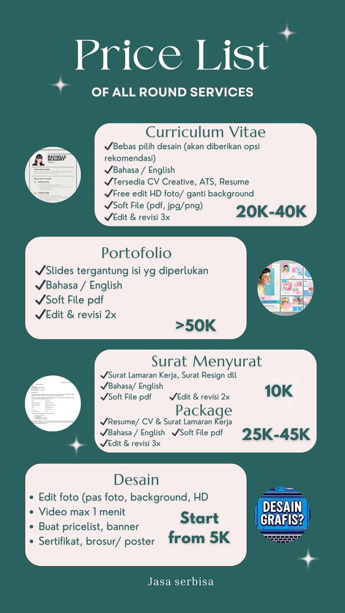 Bikin CV Resume Tiket JXB tweet media