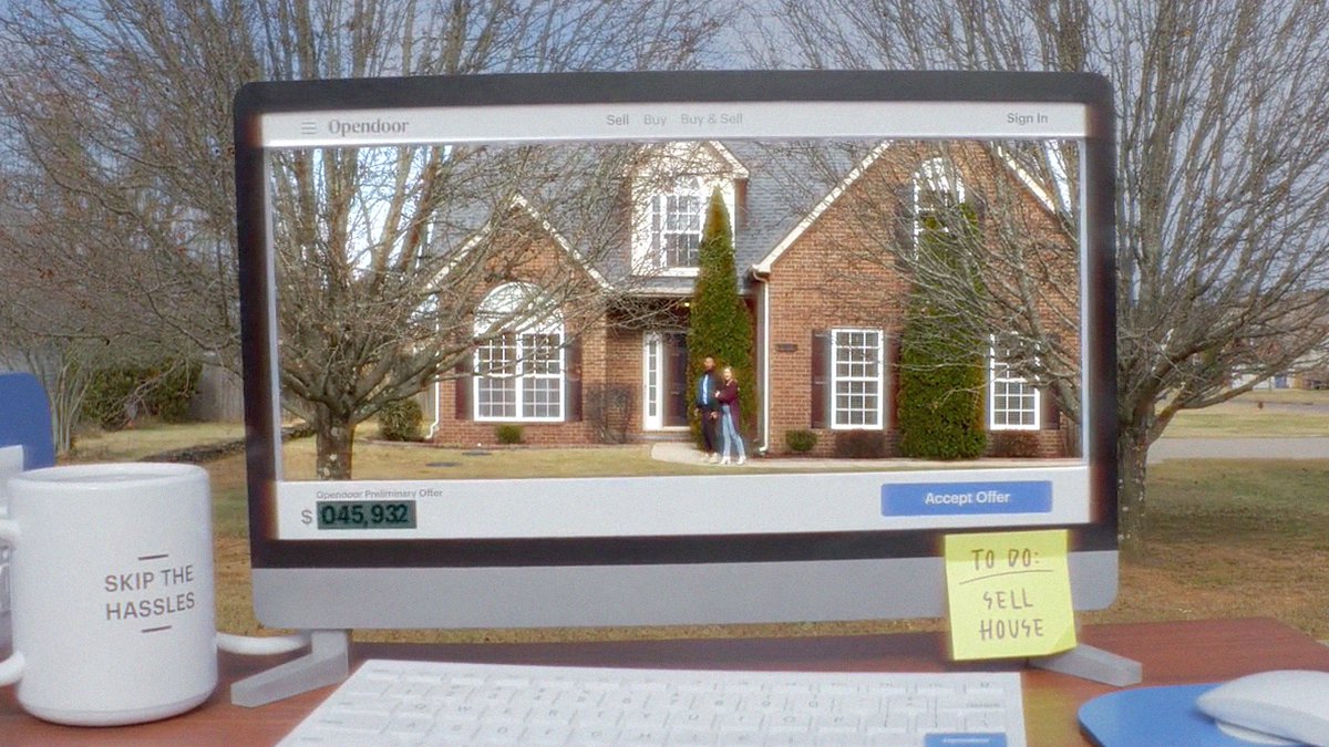 An Opendoor truck is driving around Nashville giving instant offers on homes: tinyurl.com/2pzhxp2s