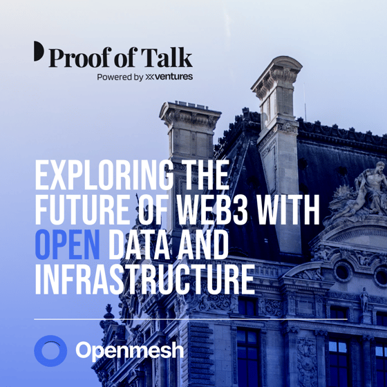 There’s a huge surprise for Proof of Talk Attendees!

Our sponsor and partner, <a href="/OpenmeshNetwork/">Openmesh</a>, is giving away 6 Xnodes to the participants of Proof of Talk 2024.

🌐 What is an Xnode?
An Xnode is a cutting-edge, decentralized computing node that revolutionizes how you interact