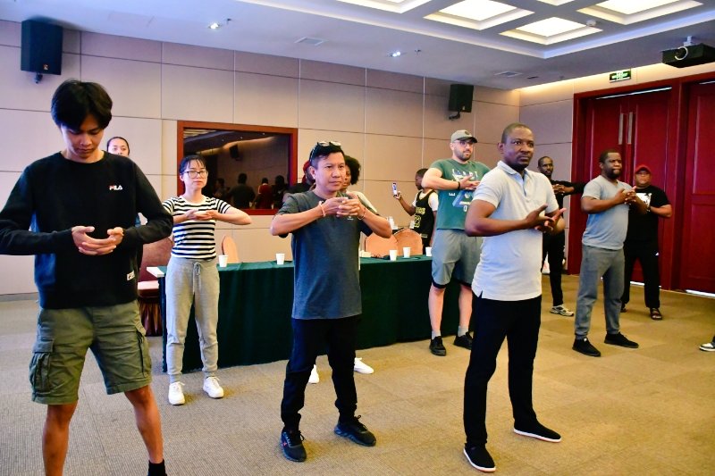 ABPInfos's tweet photo. 55. #China-#Martial_art: Initiation to #Tai_Chi, a centuries-old art also called #Taijiquan, which has been recognized by @UNESCO as a World's Intangible Cultural Heritage since 2020. 
@AmbChineBurundi 
@CGTNOfficial 
@XHNews https://t.co/1UTRwoHJ2k