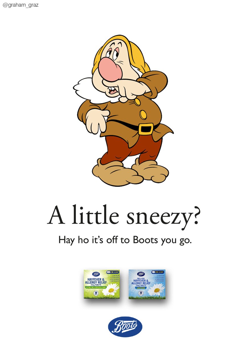 graham_graz's tweet photo. Create posters to advertise #HayfeverTablets @OneMinuteBriefs
Reposting as it seems to have disappeared from my profile... https://t.co/TzURAlRw3N