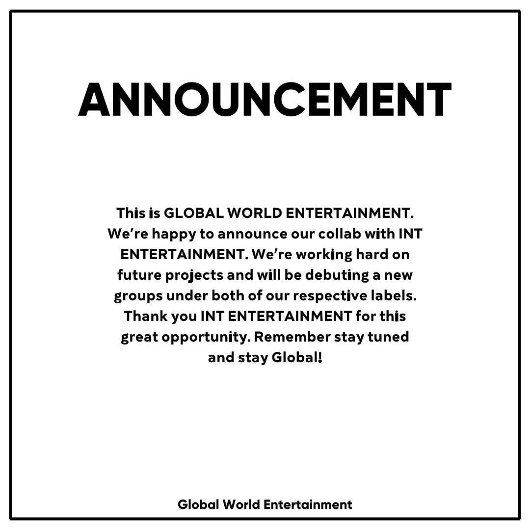 GlobalWorldO's tweet photo. ANNOUNCEMENT ๐ข
#GLOBALWORLDENT #CosmixLabels #fkpop https://t.co/KYp65OhHPH