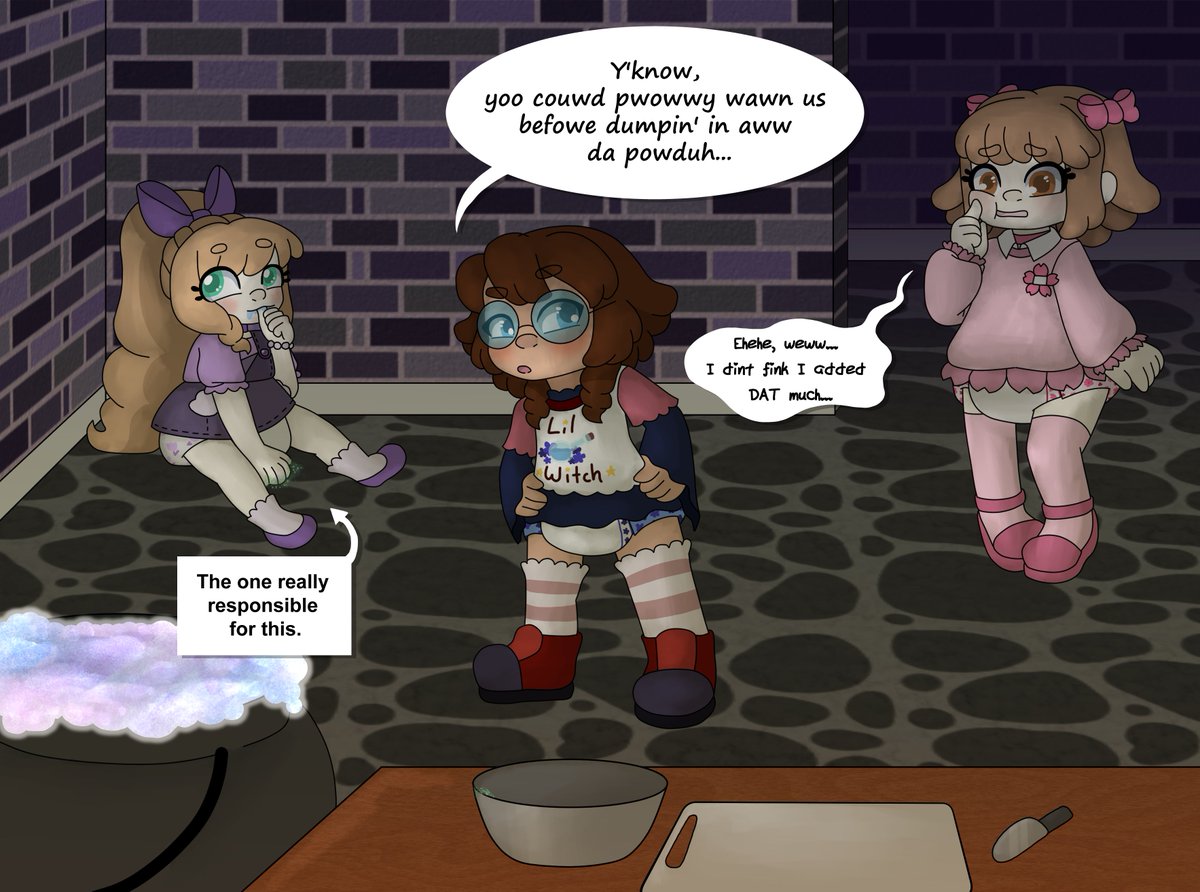 TheRabbitQueenT's tweet photo. I made this commission for 3 lovely girls. I have a soft spot for how the girl in purple came out.

If you like my art just remember my commissions are always open! You can private message me or you can ask me for my discord.
#ageregression #commission https://t.co/LFCmXsZRXF