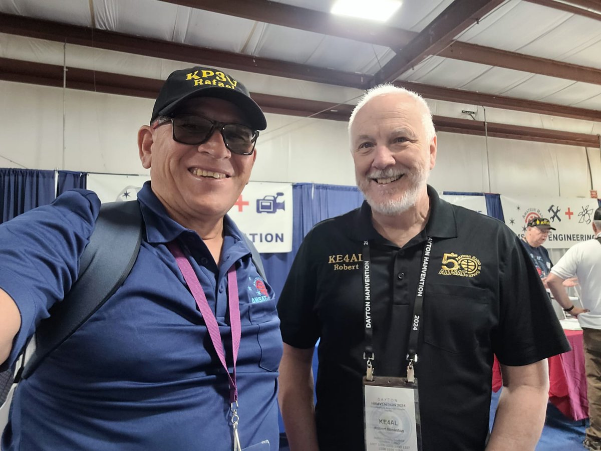 Greetings to KE4AL <a href="/KE4ALabama/">Robert 🛰️  KE4AL</a> and KO4MA <a href="/glasbrenner/">KO4MA</a> . Dayton Hamvention 2024.