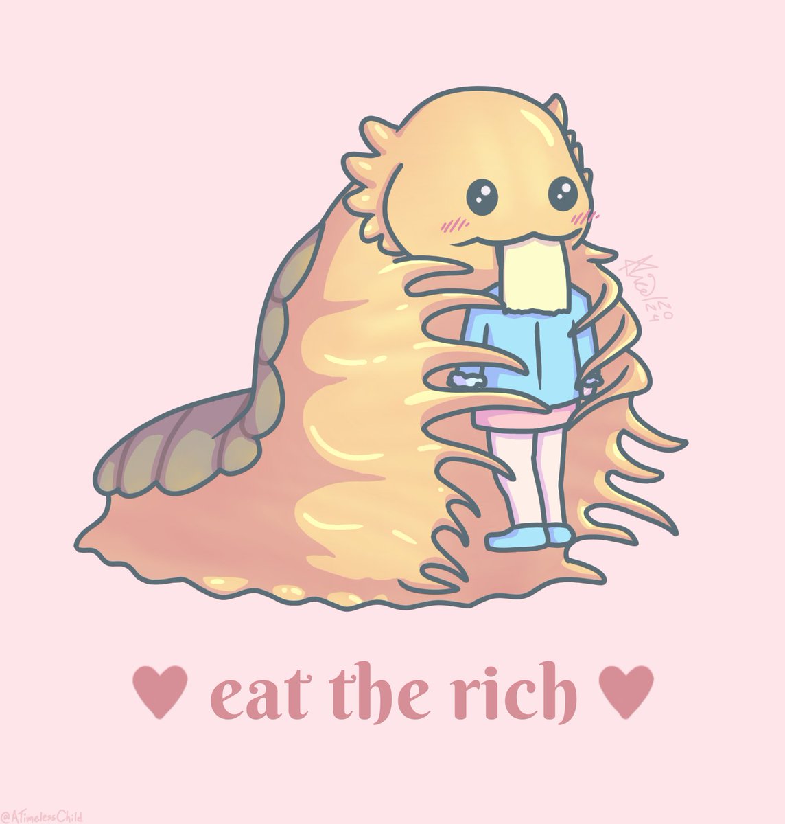 The space slug has an important message 🐌💕