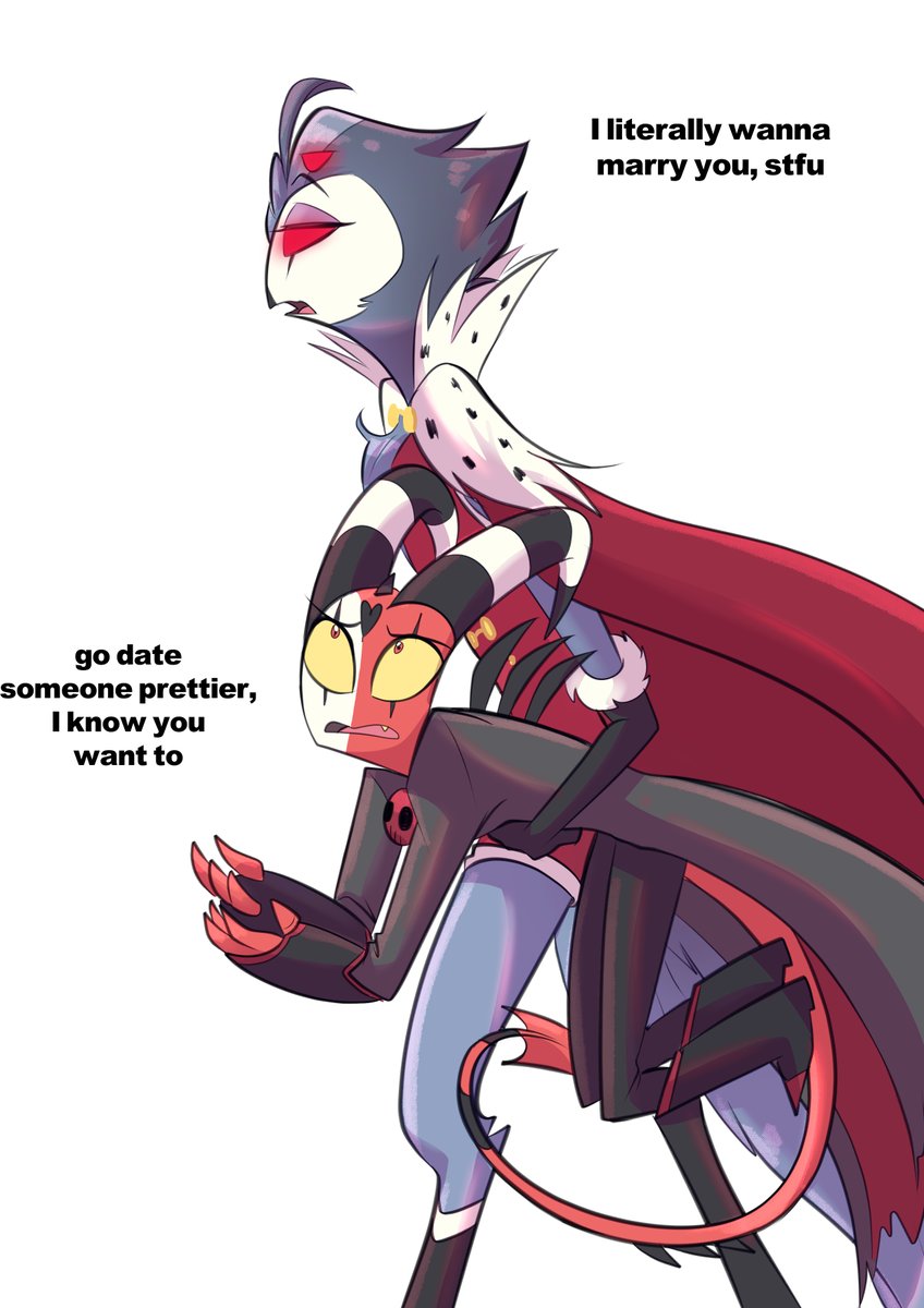 zero_lawliet's tweet photo. Meme won 😆
#helluvaboss #helluvabossfanart  #stolitz #stolas #blitz https://t.co/uUKwwn8QHj