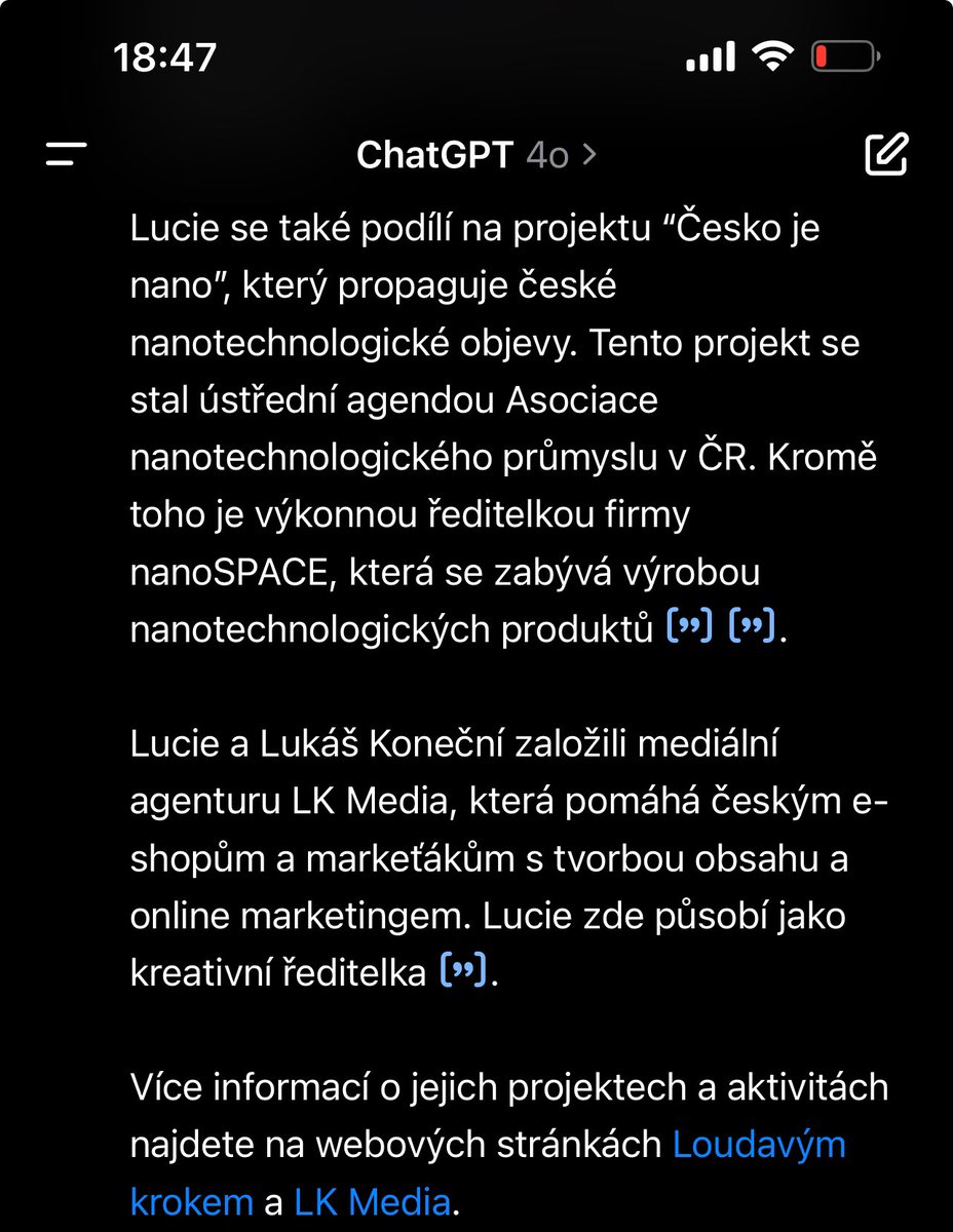 Ty odkazy jsou fajn 😍