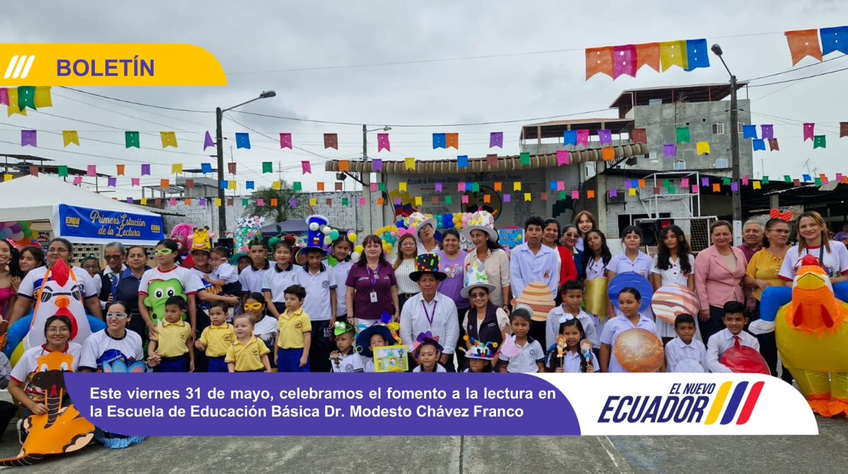 EducacionZ5_Ec's tweet photo. [BOLETÍN] Celebramos el Día de la Niñez y el Viernes de Colores "Arte y Cultura Escolar" junto a la comunidad educativa. ➡️ https://t.co/w7GvWTbiWK

#JuntosLeemos
#ElNuevoEcuadorResuelve https://t.co/UP0NPoxms1