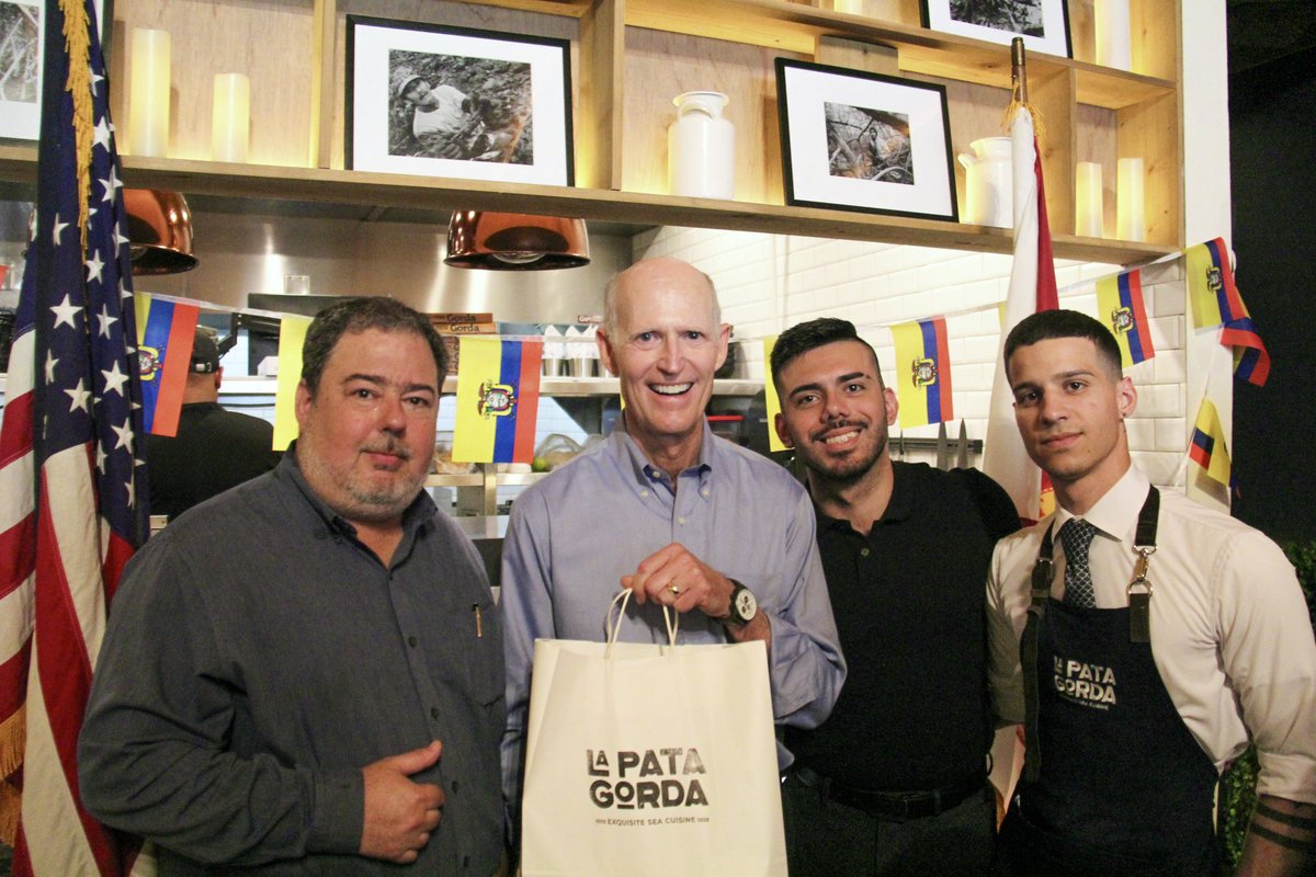 One thing <a href="/DebbieforFL/">Debbie Mucarsel-Powell</a> and I can agree on - this is a great restaurant run by incredible people! I’m honored to have them supporting my re-election!