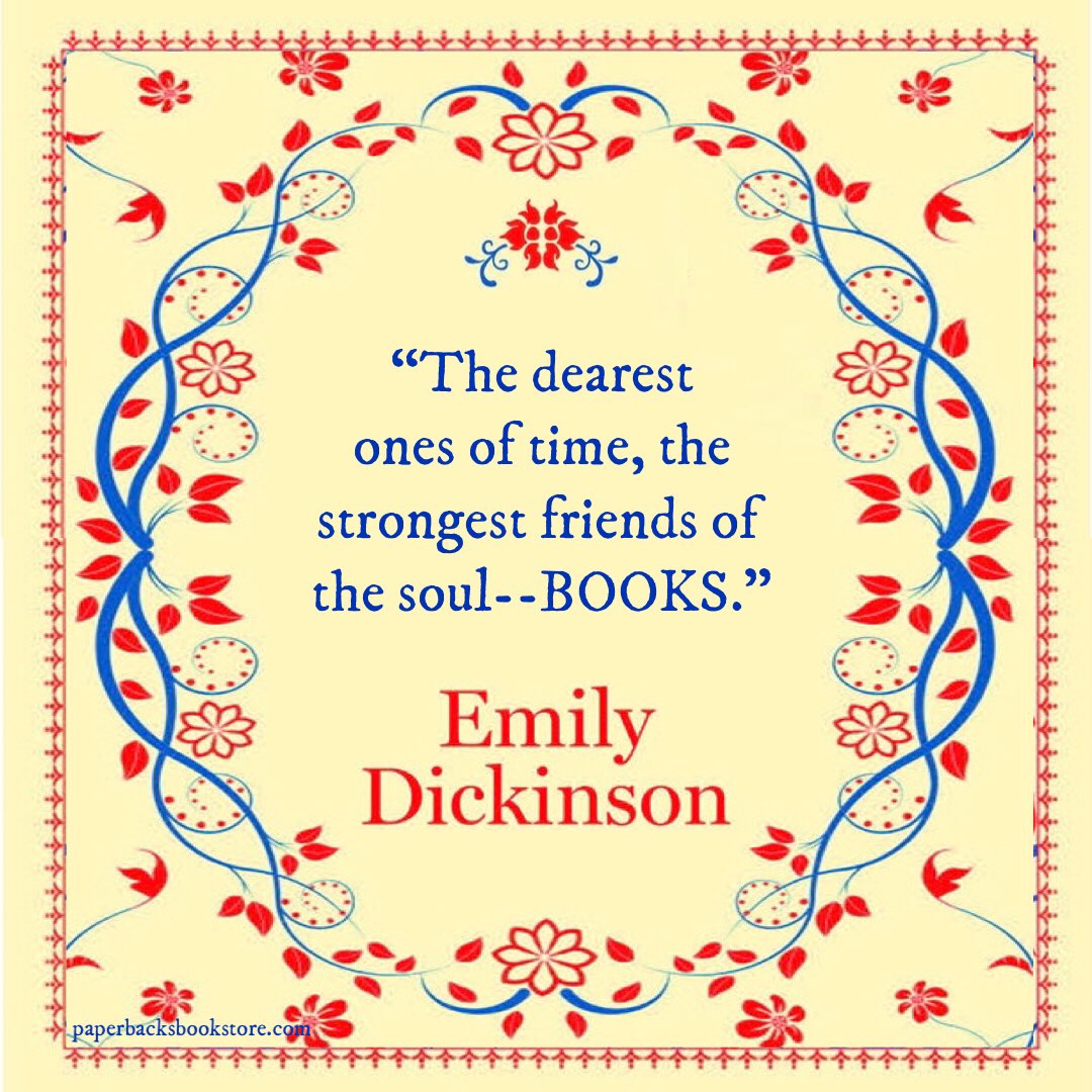 Paperbacks_Plus's tweet photo. πΈππΈ
βThe dearest ones of time, the strongest friends of the soul--BOOKS.β
Emily Dickinson
#dearestones #dearbooks #booksofmine #strongestfriends #friendsofthesoul #friends #mybestfriendsarebooks #BOOKS
#EmilyDickinson #booklover #readingandart #booklovers #readers #reader https://t.co/NkTCi4wFrF