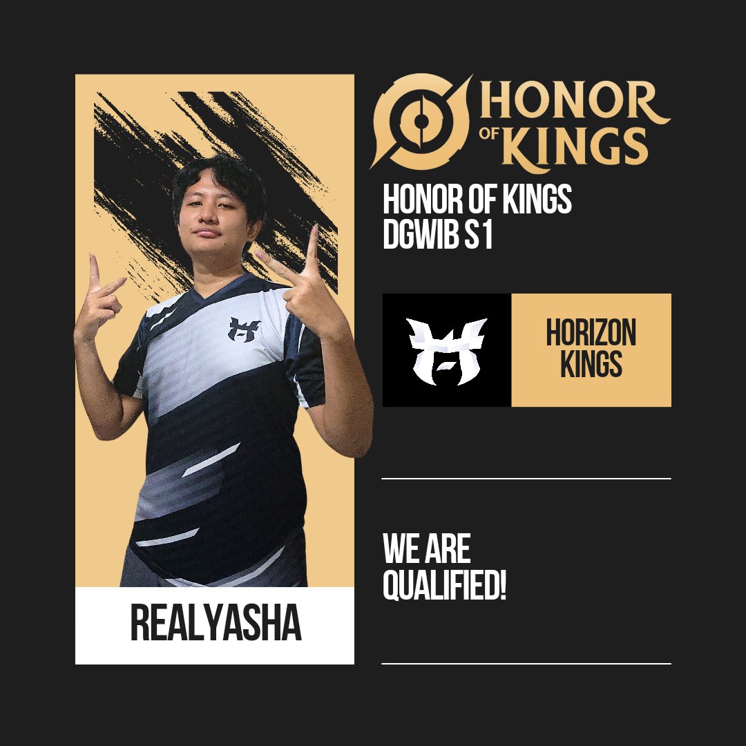 HorizonEStudios's tweet photo. 予選通過

ホライゾン・キングスがDGWIB Honor of Kings S1の出場権を獲得しました。 

6月4日のグループステージで応援しましょう

#FutuRizon #WeAreHorizon #GoHorizon #honorofkings #HOK #MLBB #MOBA https://t.co/3RZuWH8mjN