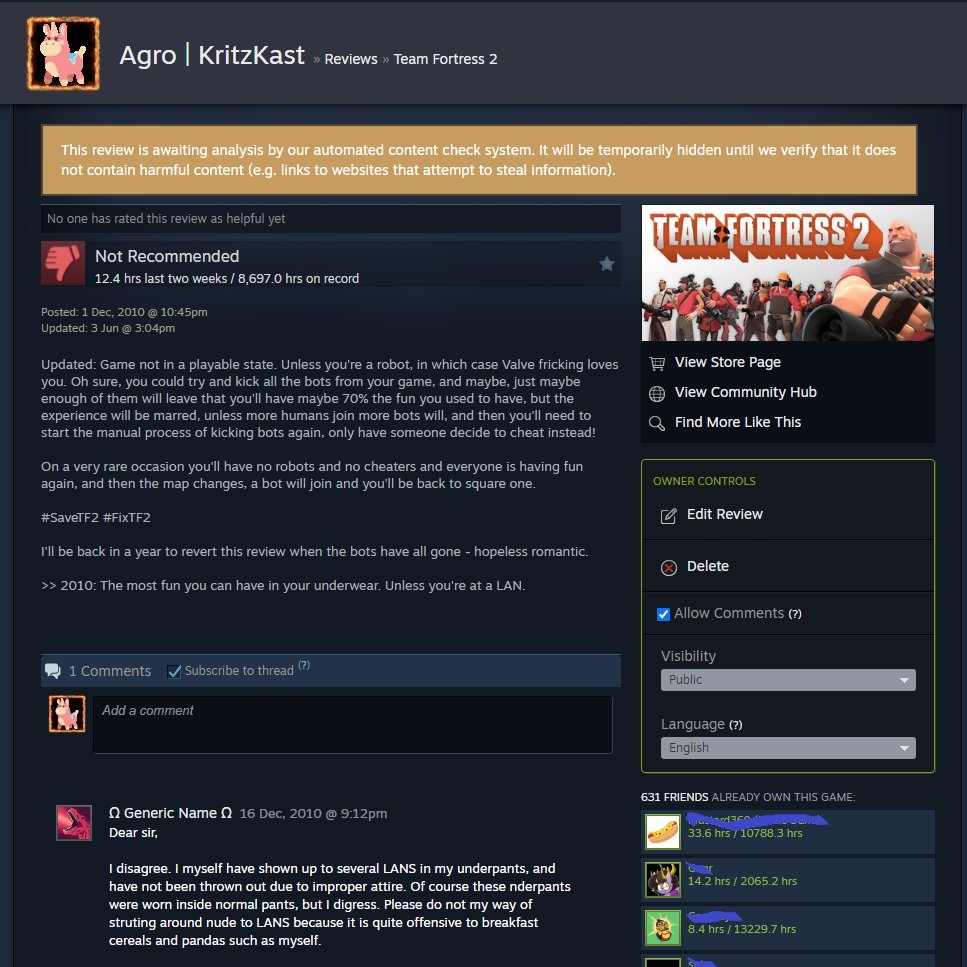 KritzKast's tweet photo. I'm doing my part #fixTF2 #saveTF2 https://t.co/rR7L77MQLc